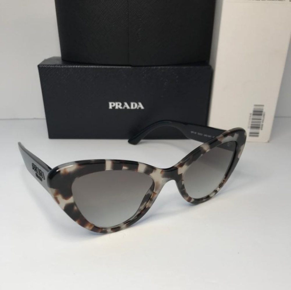 💯 Original Prada PR 13YS UAO0A7 Womens Cat-Eye Sunglasses Havana 52mm